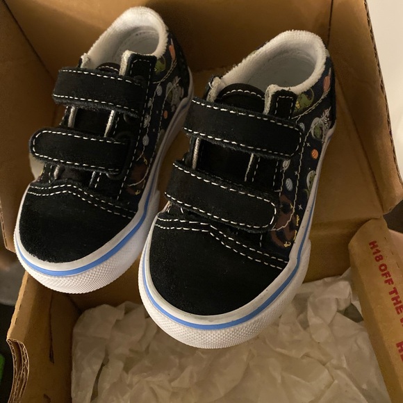 VANS Old Skool V - Glow Cosmic Zoo Black/Blu - Picture 4 of 6